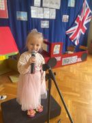 Lena podczas występu konkursowego