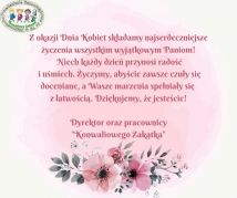 Najlepsze życzenia z okazji Dnia Kobiet